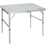 REDCAMP Aluminum Camping Table 3 Foot, Portable Folding Table Adjustable Height Lightweight for Picnic Beach Outdoor Indoor, White 36 x 24 inch…