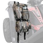 KEMIMOTO ATV Fender Bag, Large Wateresistant Rear Storage Bags, Detachable ATV Gear Bag with Drink Holder Compatible with Kawasaki Polaris Sportsman Scrambler FourTrax Can-Am Grizzly Cfmoto