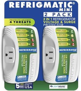 Refrigmatic WS-36300 Electronic Surge Protector for Refrigerator – Up to 27 cu. ft. (2 Pack)