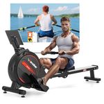 Wenoker Rowing Machine APP Compatible，Indoor Exercise Equipment for Home Gym Use, 16Level Magnetic Rower with 350LB Capacity and LCD Monitor, Cardio Training Machine