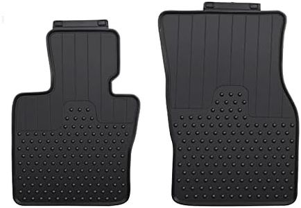 Lwope Car Floor Mats Custom Fit for Mini Cooper F55 Hardtop 4 Door, F56 Hardtop 2 Door & F57 Convertible Black Rubber All Weather Protection Auto Floor Liners(Set of 2 Front Mats)