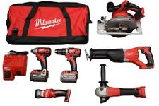 Milwaukee M18 6pc Cordless Lithium-Ion Tool Combo Kit (2696-26)