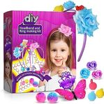 Heroange Headband Making Kit for Girls, Arts and Crafts for Kids Ages 5-7, DIY Hair Accessories Set for Girls Toys 8-12, Made Your Own 10 Fashion Headbands, Christmas Birthday Gifts