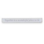 Together is a Wonderful Place to Be Sign | Large Wooden Hand Painted Plaque | Kitchen Living Room Happy Place Family Room | Wall Art Decoration | Wall mountable | Hand Made in The UK | Home Decor