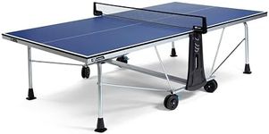 Cornilleau - 300 Indoor Ping Pong/Table Tennis Table - Foldable - Indoor Use - Club Quality - 18 mm particleboard tops - Reinforced Safety -Easy Assembly -Adjustable Net Included –