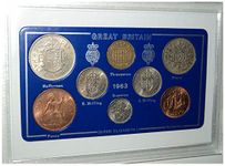 1963 British Coin Gift Set (Retro 61st Birthday Year of Birth or Wedding Anniversary Present)