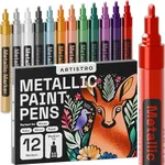 ARTISTRO 12 Metallic Paint Pens for