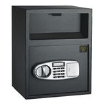 Digital Depository Safe – Electronic Drop Box with Keypad, 2 Manual Override Keys – Deposit Cash Easily – For Home or Business by Paragon