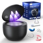 Ultrasonic Retainer Cleaner(2026 Upgraded), 45kHz Cleaning Machine for Dentures, Mouth Guards, Braces, Toothbrush & Jewelry, 200ML Denture Cleaner with 4 Modes for Denture Appliances
