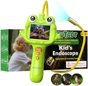 OUTACT Kids Endoscope, 2.4 IPS Borescope Snake Camera With Light,Nature Exploration Educational STEM Toys For Boys & Girls,Snake Scope For Outdoor Adventures,Birthday Gift For 3＋