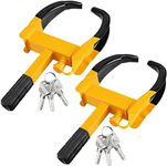 Riakrum 2 Pieces Wheel Clamp Lock T