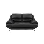 Homevibes Elegant Oasis Leatherette Premium Leather Sofa | 2 and 3 Seater Sofa | Best in Comfort | Best builtin qualit (Black, 2 Seater)