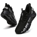 SKDOIUL Women's Athletic Tennis Walking Shoes Fashion Sport Running Sneakers, B33 Black White, 8.5