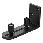 WINSOON New Sliding Barn Door Floor Guides,Sliding Barn Door Hardware,Adjustable Rollers Wall Mount Guide,Carbon Steel Barn Door Floor Guide for Bypass Doors,Easy to Install-Sturdy and Durable (1)