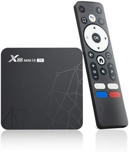 Boitier Android TV, TV Box Android 14 avec 2GB 16GB RK3518 Quad-Core 64bit Cortex-A53 chipset, Android TV Box 2025 Prend en Charge Le WiFi bi-Bande, Bluetooth 5.0, HDMI 2.0 et HD 4K