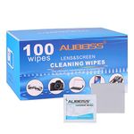 Glasses Wipes ALIBEISS Screen Wipes Lens Wipes for Eyeglasses, Tablets, Camera Lenses, Keyboards,Phone and Other Delicate Surfaces- (100Pack)