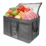 Oseeny 3XL Insulated Food Transport Bag - Reusable Cooler Bag for Cold and Hot Food Delivery with Lid and Double Zipper (23 * 14 * 15 inches)…