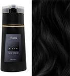 Katslyn Hair Dye Shampoo Women,3 in 1 Hair Dyeing+nourishing+growing Natural Black Shampoo,Full Coverage Gentle Hair Dye Shampoo,Black Hair Instant Dye Shampoo for Women and Men Lasts 30 Days(Black)
