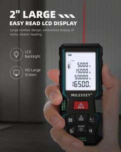 MiLESEEY 50M Laser Distance Measure – Digital Range Finder