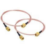 Boobrie SMA Male to Male Cable 50CM SMA WiFi Cable Antenna Coaxial Cable SMA Male to SMA Male Coaxial Connector SMA Male RG316 SMA Male Extension Cable for WiFi/Antennas/Wireless LAN Peripherals