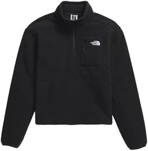 The North Face Women's Yumiori Quarter Zip Fleece, TNF Black/TNF Black/TNF Black, Large