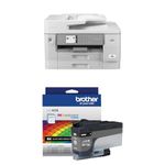 Brother MFC-J6955DW INKvestment Tank Colour Inkjet All-in-One Printer with Wireless, Duplex Printing, and Scanning & Standard Black Ink