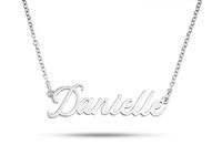 Personalized Name Necklace - 18K Gold Plated - Solid 925 Sterling Silver - Custom Gift for Her - Handmade with Love (925 Sterling Silver)