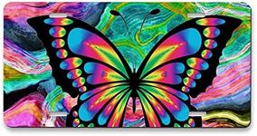 Pehede License Plate for Front of Car Colorful Butterfly Abstract Art Car License Plate 6 X 12 Inch