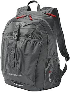 Eddie Bauer Stowaway Packable Backpack 30L w/ 2 Mesh Side Pockets and Water Resistant, Dark Smoke, One Size