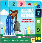 Godzilla vs. Kong: Sometimes Friends Fight: (But They Always Make Up) (Friendship Books for Kids, Kindness Books, Counting Books, Pop Culture Board Books, PlayPop)