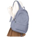 School Backpack for Women Men College High School Bag for Boys Girls Casual Daypack Laptop Backpack Waterproof Bookbag Blue