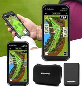 SkyCaddie PRO 5X Handheld Golf GPS - Power Bundle with PlayBetter Portable Charger & Protective Hard Case - TruePoint Precision Positioning Technology - 5.5" Display, 35,000 Maps, Dynamic HoleVue