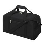 Small Gym Bag 18 inch Carry On Duffel Bag for Weekender Travel Sport-Black