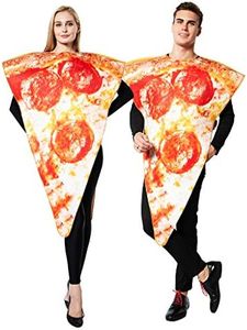 EraSpooky Unisex Pizza Cibo Costume Festa di Halloween Vestito Divertente per Donne Uomini Adulte