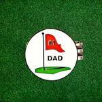 Pro-Tec Accessories #1 Dad Golf Ball Marker with Hat Clip for Golfers