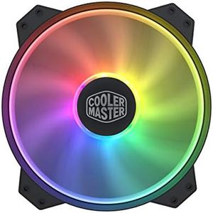 Cooler Master MasterFan MF200R ARGB 200 mm Addressable RGB Fan,5V/3-PIN,NOT Work with 4-PIN RGB or Standard RGB+12V