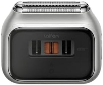 Laifen P3 Pro Rasoir Électrique Moteur Linéaire Breveté 12 000 CPM, Fenêtre sur Moteur, Autonomie de 100 Minutes, Charge 3 Min pour 7 Min, Usage à Sec et sous l'Eau, Idéal pour Voyages (Argent)
