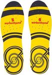 Double Strike Insoles Men & Women – Shock Absorbing Inserts for Plantar Fasciitis, Arch Support & Heel Relief – Antibacterial Shoe Inserts for Walking, Running, Work Boots – Size UK 11-12.5