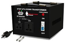 Rockstone Power 5000 Watt 5V USB Port Heavy Duty Step Up/Down Voltage Transformer Converter