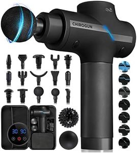 CHIROGUN Deep Tissue Massage Gun Muscle Gun Massager Massage Gun Matte Black with Space Grey