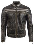 Zeagoo Leather Jacket Men