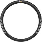 Cat® UltraSport Faux Black Leather Semi Truck Steering Wheel Cover, Extra Large 18 inch Size, Fits RV and Big Rig Trucker, Steering Wheel Cover for Trucks 18 Wheeler