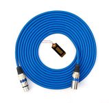 PEARL (5 Meter) XLR Cable, 3-Pin XLR Male to XLR Female Balanced Microphone Cable- Blue (5 Meter/16.4 Feet) 1 Pc