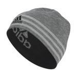 adidas Men's Eclipse Reversible 3 Beanie Cold Weather Hat, Grey Six-Grey Twist/Onix Grey/Black F23, One Size