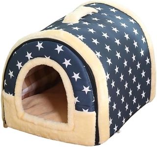 Deluxe Pet Dog House with Soft Igloo Design - Comfortable Cat & Puppy Cushioned Bed - Foldable, Machine Washable, & Durable with Chic Patterns