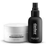 Dasher Sea Salt Spray (100ml) & Hair Styling Cream (100g), Lightweight Cream, Medium Hold Puck, Water-Based, Volumizes & Texturizes Hair, With Bhringraj & Vitamin E