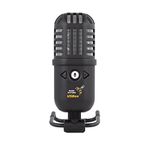 Nady USBee USB Microphone for PC, Mac, Gaming, Recording, Streaming, Podcasting, Studio and Computer, Condenser Mic, Built-in Headphone Output, Plug and Play, All Metal