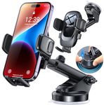 Car Phone Holder Memofo, Windshield Universal Car Mount Phone Holder Desk Stand with Suction Cup Base and Telescopic Arm for iPhone, Samsung, Google, Nokia,Huawei, Other Smartphones