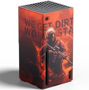 Mytrix Wraps for Xbox Series X Console Call of Duty Red, Custom X-Box Series X Cover Skin, Magnetic Protective Case for Easy Installation, Full Protection