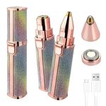 GOERGETA Portable eyebrow epilator for women, facial hair remover for epilator,Face, Lips, Nose Hair Removal Electric Trimmer eyebrow epilator (Multicolor)
